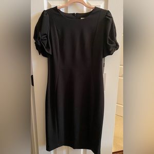 Calvin Klein Classic Sheath Dress with Ties on Sleeves - Size 12